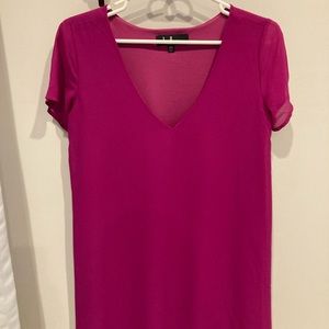 Lulu’s Shift and Shout Dress in Pink Fuchsia, size SM, gently used